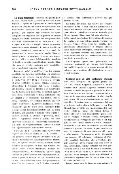 L'avvisatore librario settimanale bollettino bibliografico