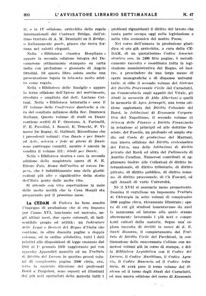 L'avvisatore librario settimanale bollettino bibliografico