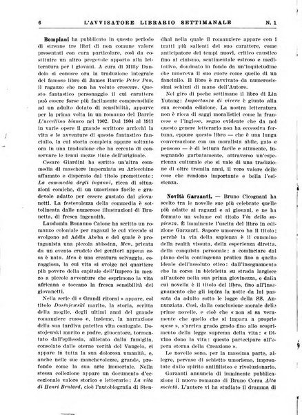 L'avvisatore librario settimanale bollettino bibliografico