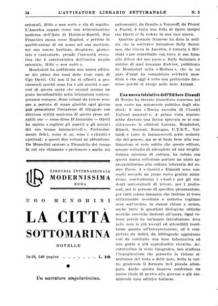 L'avvisatore librario settimanale bollettino bibliografico