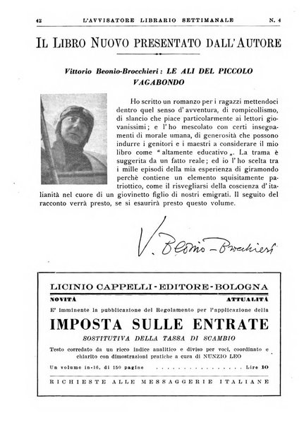 L'avvisatore librario settimanale bollettino bibliografico