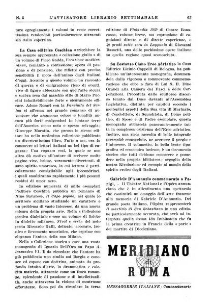 L'avvisatore librario settimanale bollettino bibliografico