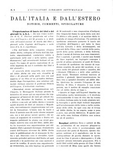 L'avvisatore librario settimanale bollettino bibliografico