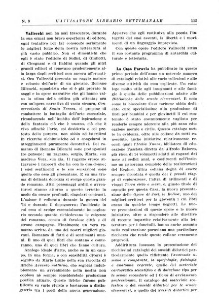 L'avvisatore librario settimanale bollettino bibliografico