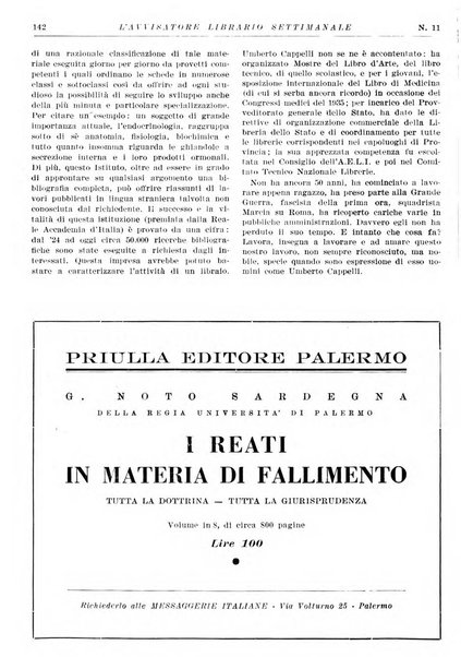 L'avvisatore librario settimanale bollettino bibliografico