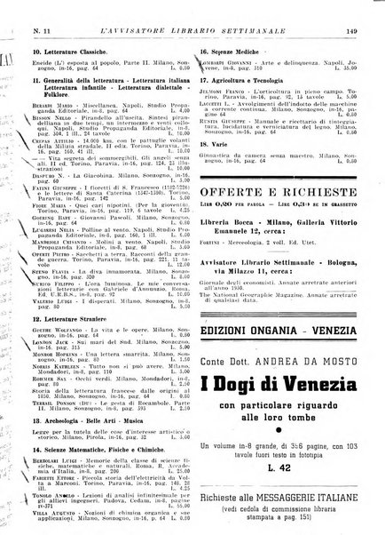 L'avvisatore librario settimanale bollettino bibliografico