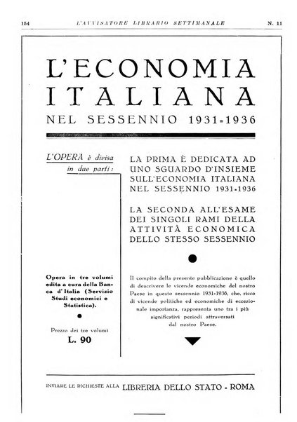 L'avvisatore librario settimanale bollettino bibliografico