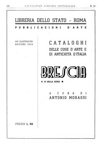 L'avvisatore librario settimanale bollettino bibliografico