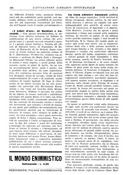 L'avvisatore librario settimanale bollettino bibliografico