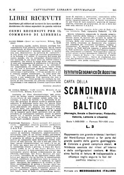 L'avvisatore librario settimanale bollettino bibliografico