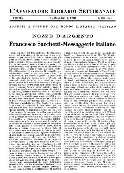 L'avvisatore librario settimanale bollettino bibliografico