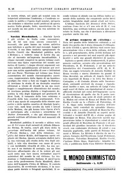 L'avvisatore librario settimanale bollettino bibliografico