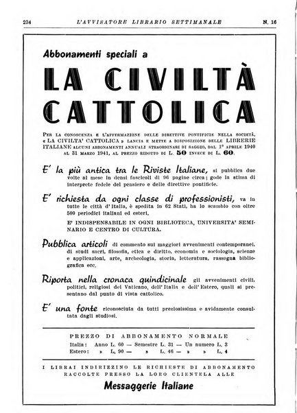 L'avvisatore librario settimanale bollettino bibliografico