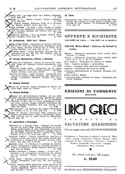 L'avvisatore librario settimanale bollettino bibliografico