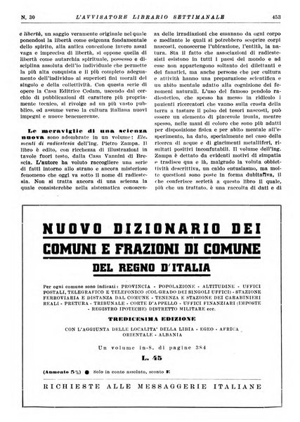 L'avvisatore librario settimanale bollettino bibliografico