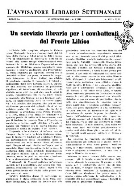 L'avvisatore librario settimanale bollettino bibliografico