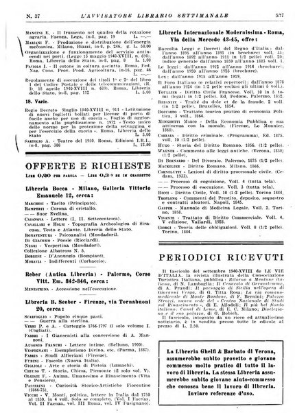 L'avvisatore librario settimanale bollettino bibliografico