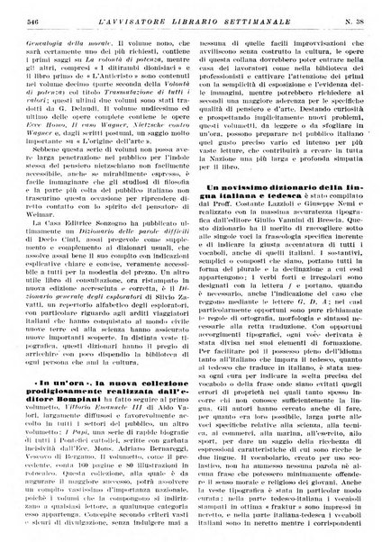 L'avvisatore librario settimanale bollettino bibliografico