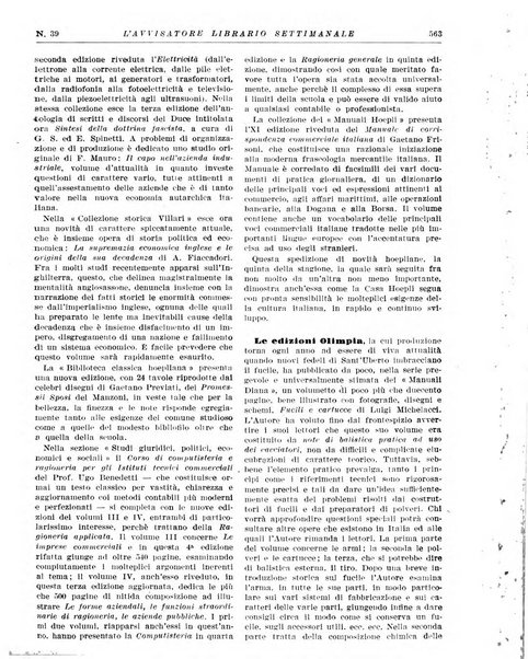 L'avvisatore librario settimanale bollettino bibliografico