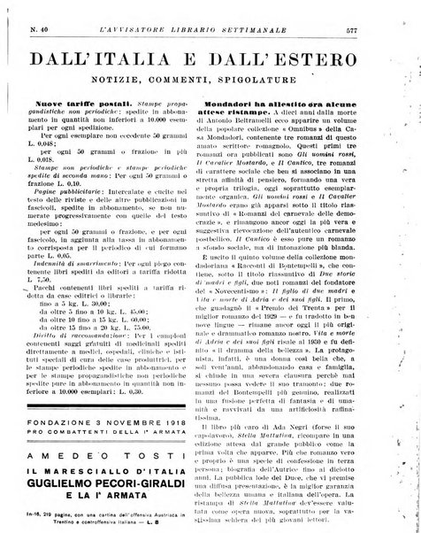 L'avvisatore librario settimanale bollettino bibliografico