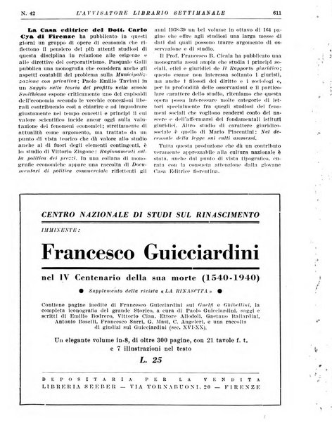 L'avvisatore librario settimanale bollettino bibliografico