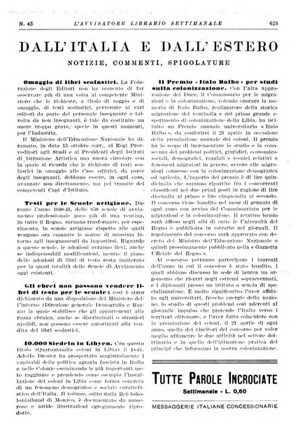 L'avvisatore librario settimanale bollettino bibliografico