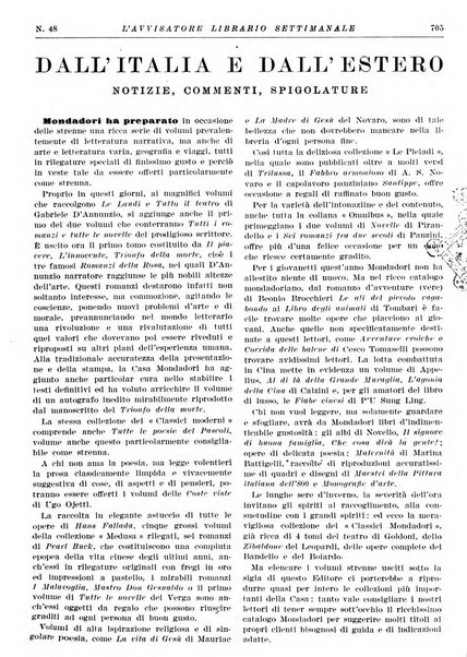 L'avvisatore librario settimanale bollettino bibliografico