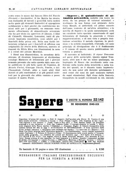 L'avvisatore librario settimanale bollettino bibliografico