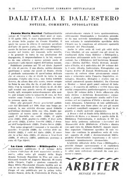 L'avvisatore librario settimanale bollettino bibliografico