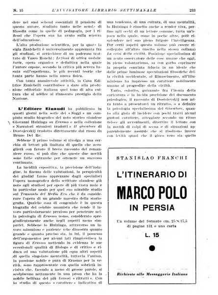 L'avvisatore librario settimanale bollettino bibliografico