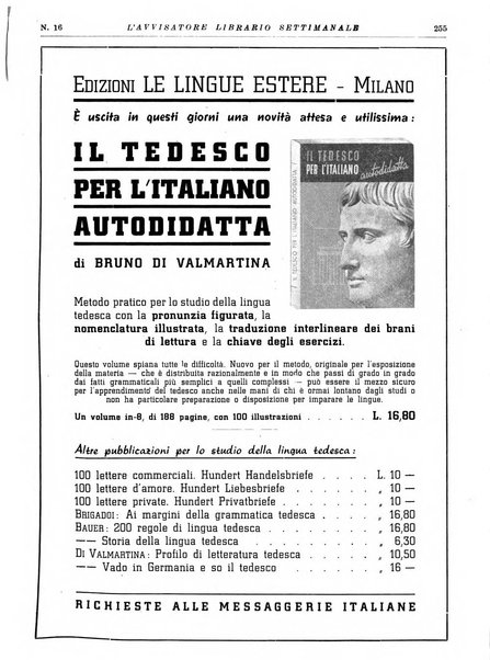 L'avvisatore librario settimanale bollettino bibliografico