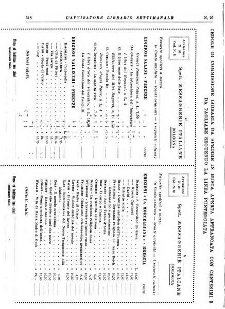 L'avvisatore librario settimanale bollettino bibliografico