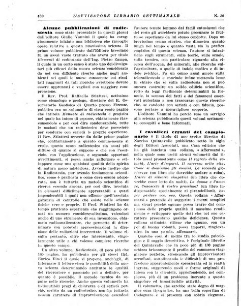 L'avvisatore librario settimanale bollettino bibliografico