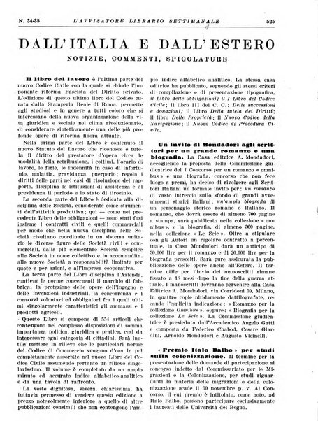 L'avvisatore librario settimanale bollettino bibliografico