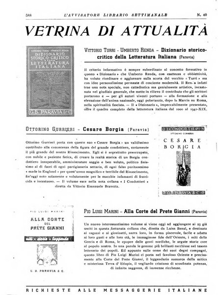 L'avvisatore librario settimanale bollettino bibliografico