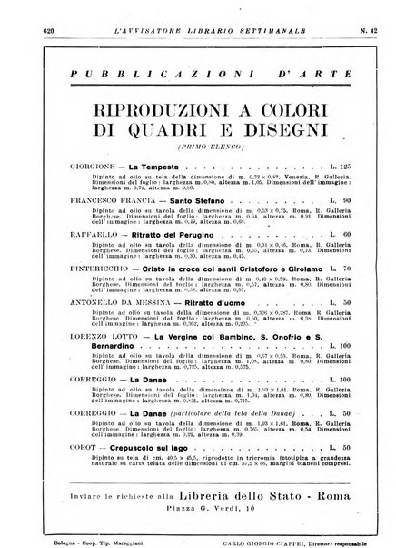 L'avvisatore librario settimanale bollettino bibliografico