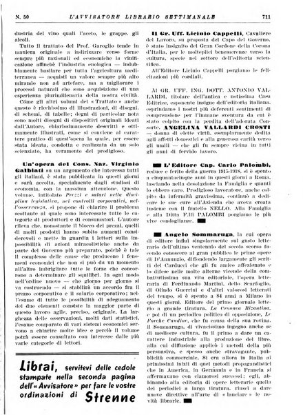 L'avvisatore librario settimanale bollettino bibliografico