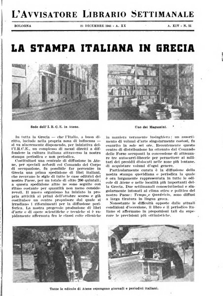 L'avvisatore librario settimanale bollettino bibliografico