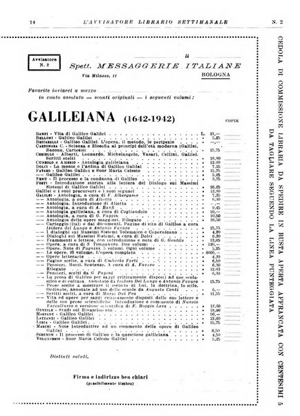 L'avvisatore librario settimanale bollettino bibliografico