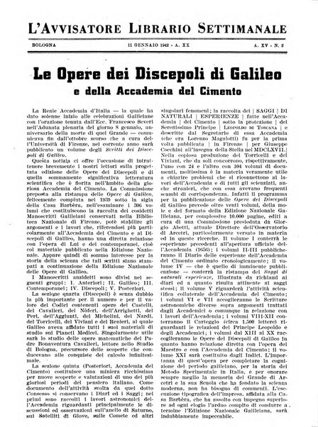 L'avvisatore librario settimanale bollettino bibliografico