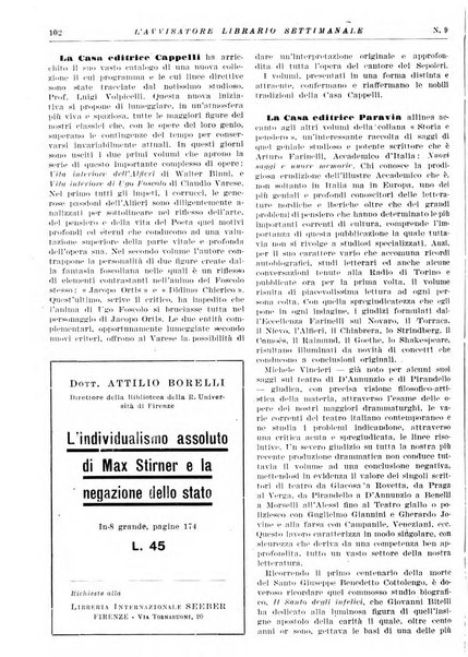 L'avvisatore librario settimanale bollettino bibliografico