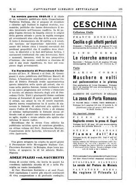 L'avvisatore librario settimanale bollettino bibliografico