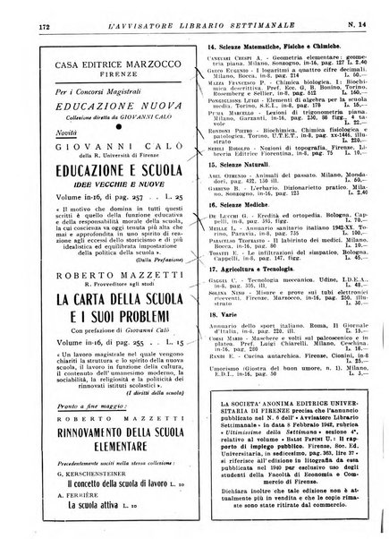 L'avvisatore librario settimanale bollettino bibliografico