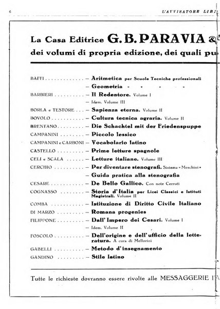 L'avvisatore librario settimanale bollettino bibliografico