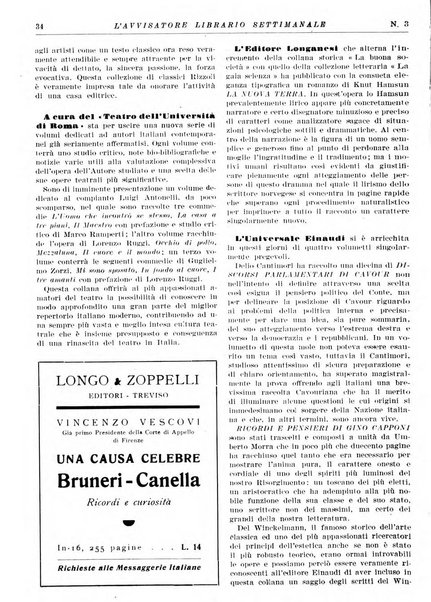 L'avvisatore librario settimanale bollettino bibliografico