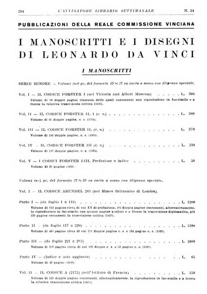 L'avvisatore librario settimanale bollettino bibliografico