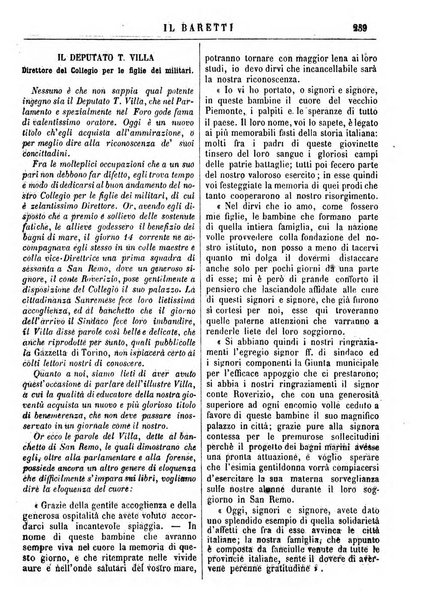 Il Baretti nuovo giornale d'istruzione