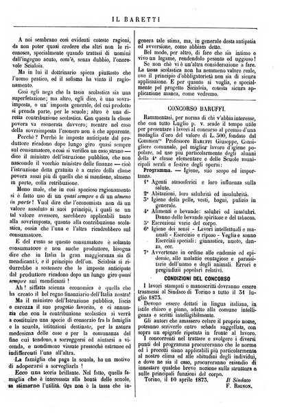 Il Baretti nuovo giornale d'istruzione