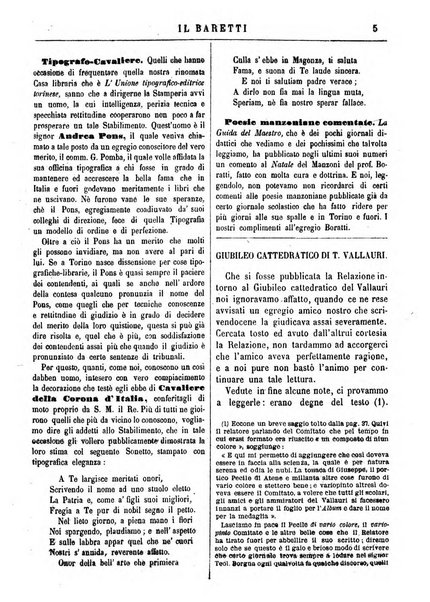 Il Baretti nuovo giornale d'istruzione