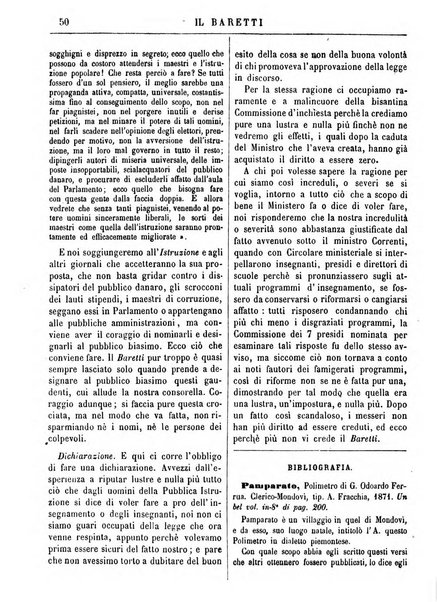 Il Baretti nuovo giornale d'istruzione